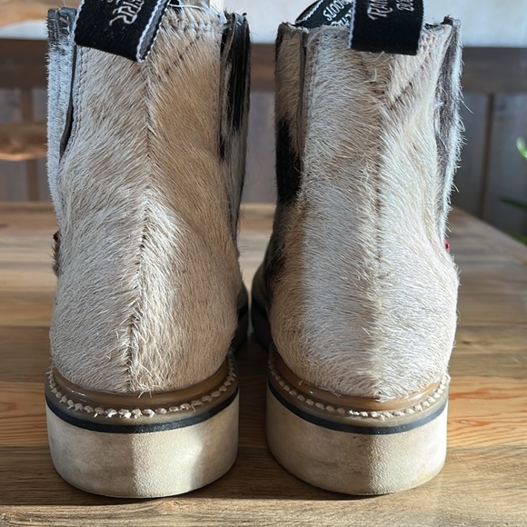Rancherr Boots Size 7 Cowgirl Rancherr Boots. Cowhide Boots Handmade - Picture 5 of 6